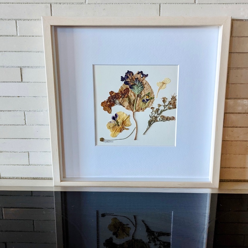 Pressed flowers and leaves from CANADA